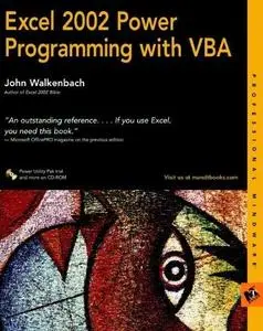 Excel 2002 power programming with VBA