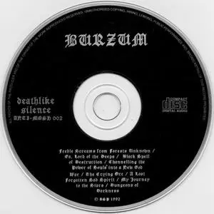 Burzum - s/t (1992) {Deathlike Silence Productions}