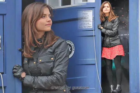 Jenna-Louise Coleman – Candids on set in London April 9, 2013
