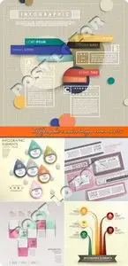 Infographic creative design vector set 257