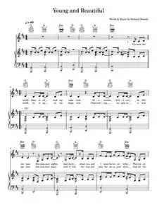 Young And Beautiful - Lana Del Rey (Piano-Vocal-Guitar (Piano Accompaniment))