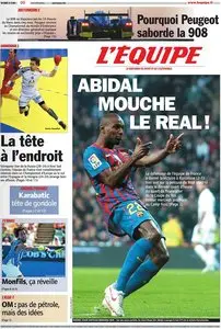 L'equipe Edition du 19 Janvier 2012