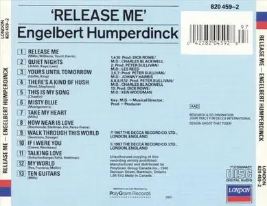 Engelbert Humperdinck - Release Me (1967) {1987 London/Decca}