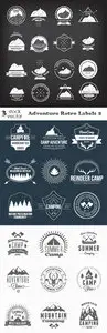 Vectors - Adventure Retro Labels 2