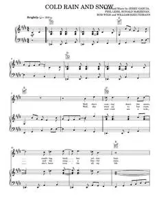 Cold Rain And Snow - Grateful Dead, Jeff Beck (Piano-Vocal-Guitar)