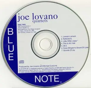 Joe Lovano - Quartets: Live At The Village Vanguard (1995) {2CD Set Blue Note CDP 7243 8 29125 2 1 rec 1994-95}