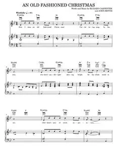 An Old Fashioned Christmas - Doris Day Carpenters (Piano-Vocal-Guitar)