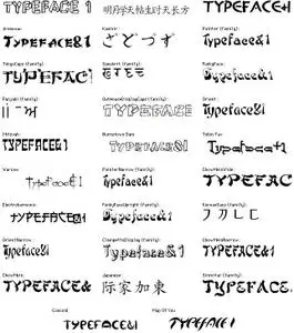 Asian type fonts