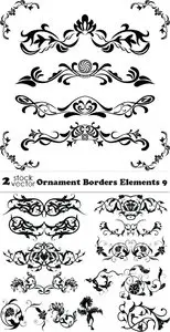Vectors - Ornament Borders Elements 9