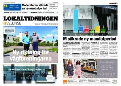 Lokaltidningen Vellinge – 15 september 2018