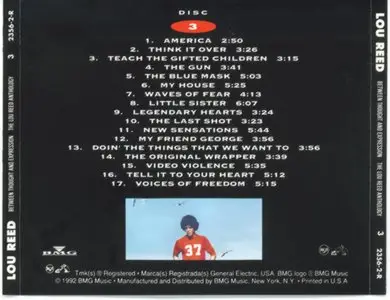 Lou Reed - Between Thought And Expression. The Lou Reed Anthology [3CD] (1992)