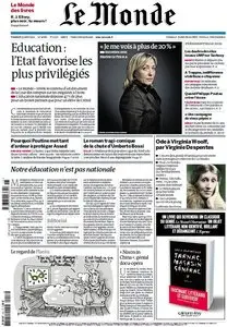 Le Monde et Supplément Livres du Vendredi 13 Avril 2012