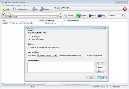 3delite MP4 Video and Audio Tag Editor 1.0.76.94