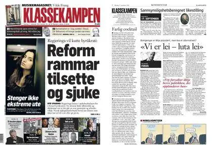 Klassekampen – 17. september 2018