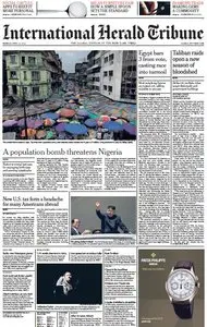 International Herald Tribune from Monday, 16. April 2012