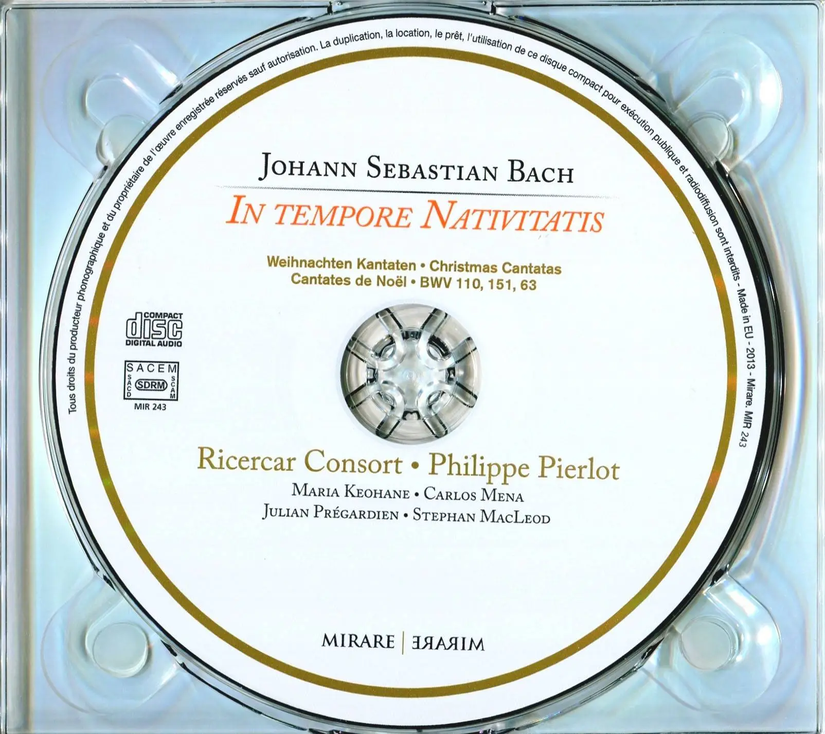 Ricercar Consort, Philippe Pierlot - J.S. Bach - In Tempore Nativitatis ...