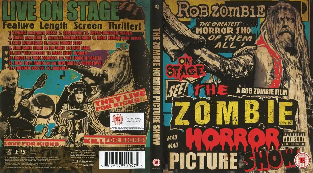 Rob Zombie - The Zombie Horror Picture Show (2014) Blu-ray.