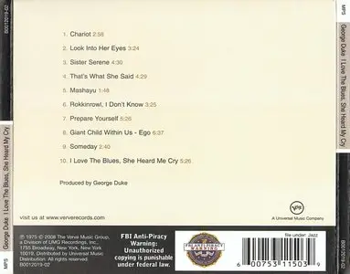 George Duke - I Love The Blues, She Heard My Cry (1975) {MPS}