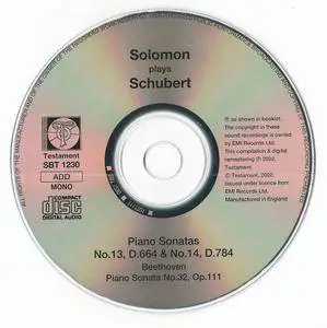 Solomon Cutner - Schubert: Piano Sonatas Nos.13 & 14, Beethoven: Piano Sonata No.32 (2002)