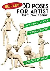 3D poses for artist. Female figures