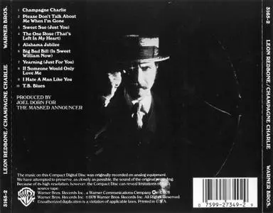 Leon Redbone - Champagne Charlie (1978)