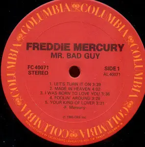 Freddie Mercury - Mr. Bad Guy - 1985 [Vinyl-Rip 24/96]
