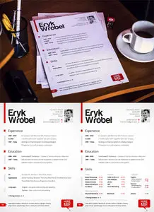 CV Resume PSD Template