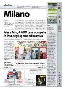 la Repubblica Milano - 3 Settembre 2018