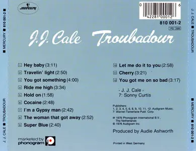 J.J. Cale - Troubadour (1976) (Repost)