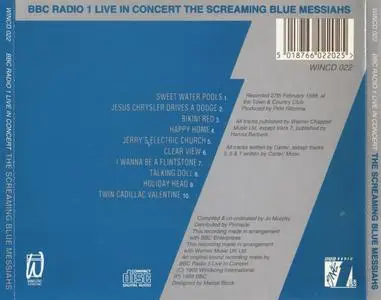 The Screaming Blue Messiahs - BBC Radio 1 Live In Concert (1992) {Windsong WINCD022 rec 1988}