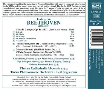 Leif Segerstam, Chorus Cathedralis Aboensis, Turku Philharmonic Orchestra - Beethoven: Mass in C major (2020)