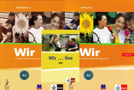 Wir. Grundkurs Deutsch für junge Lerner 2. (Lehrbuch, Arbeitsbuch, Audio-CD, DVD video)