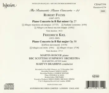 Martin Roscoe, Martyn Brabbins - The Romantic Piano Concerto Vol. 31: Fuchs & Kiel: Piano Concertos (2003)