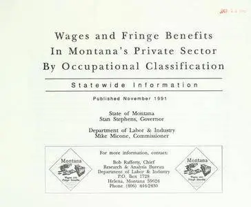 Wages and fringe benefits in Montana's private sector by occupational classification