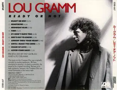 Lou Gramm - Ready Or Not (1987) [Japan]