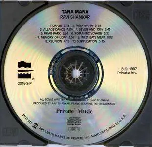 The Ravi Shankar Project - Tana Mana (1987)