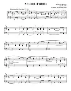 And So It Goes [Classical version] (arr. Phillip Keveren) - Billy Joel (Piano Solo)