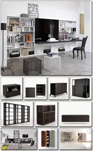 3D models Shelves and cabinets from the Italian factory B & B