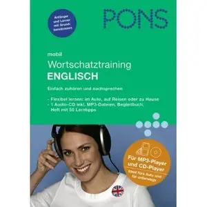 PONS mobil Wortschatztraining Englisch. CD mit Begleitheft