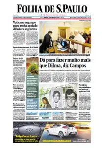 Jornal Folha de São Paulo - 16 de março de 2013 - Sábado