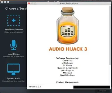Rogue Amoeba Audio Hijack 3.0.1 Mac OS X