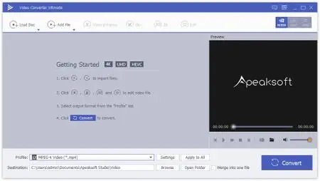 Apeaksoft Video Converter Ultimate 1.0.22 Multilingual