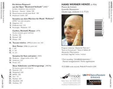 Ensemble Dissonanzen - Henze: Musica da camera (2008)