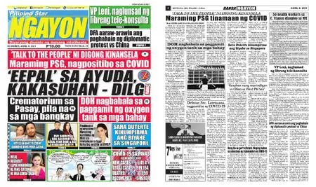 Pilipino Star Ngayon – Abril 08, 2021