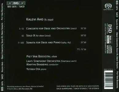 Piet van Bockstal, Martyn Brabbins, Yutaka Oya - Kalevi Aho: Oboe Concerto, Solo IX, Oboe Sonata (2012) (Repost)