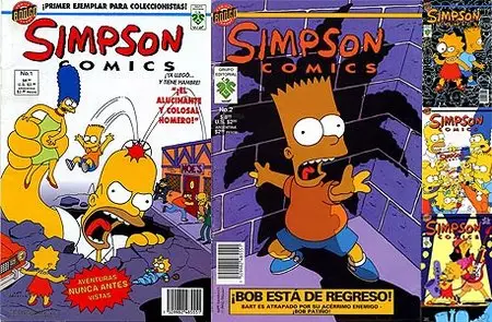 Simpson Comic #1 to #5 Spanish (1994)