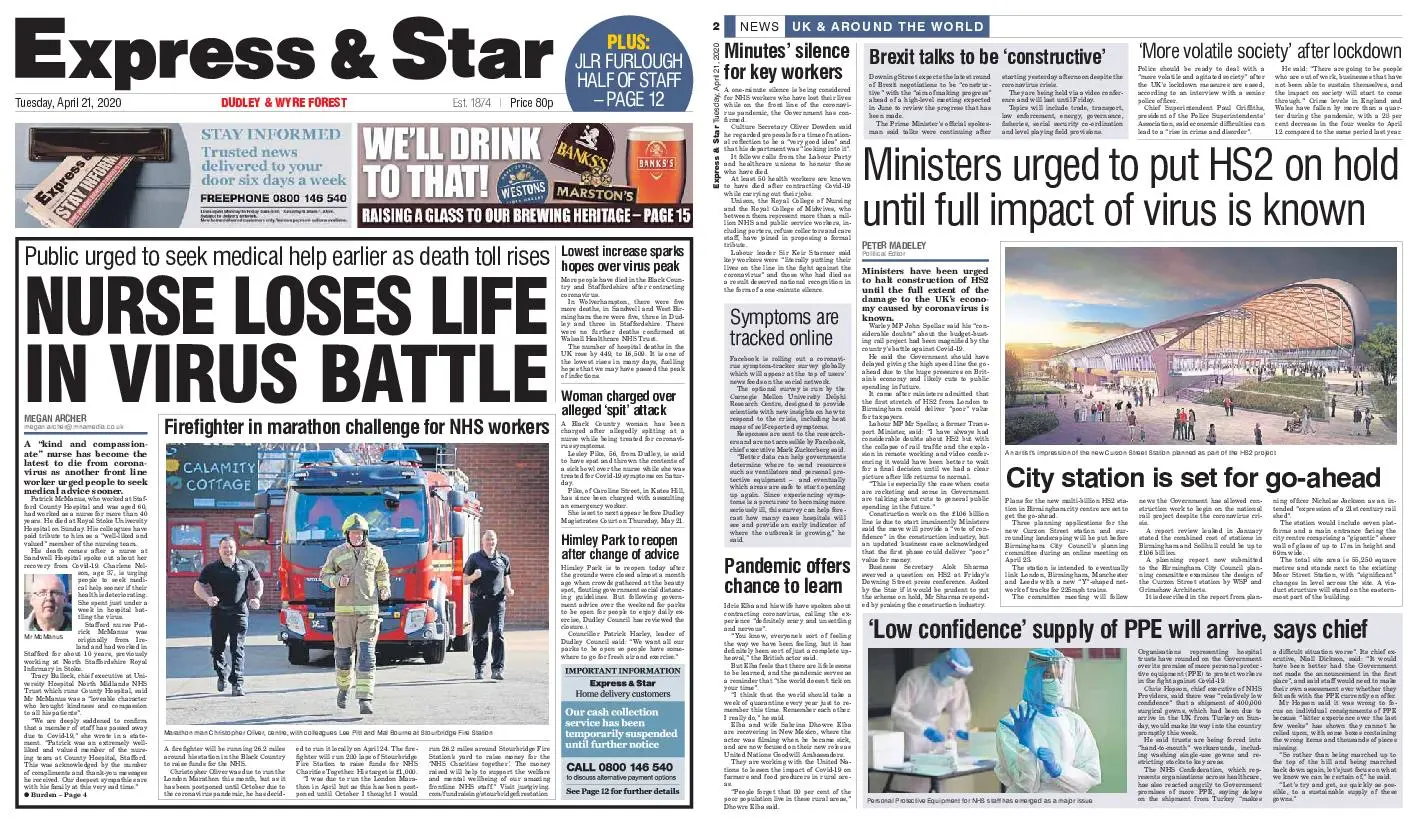 Express and Star Dudley and Wyre Forest Edition April 21, 2020 / AvaxHome