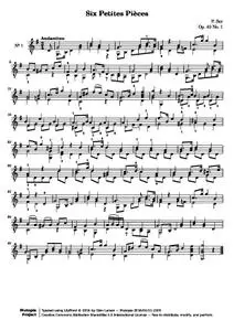SorF - Six Petites Pièces, No. 1