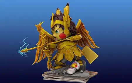Pikachu Knight of the Zodiac Aiolos Cosplay