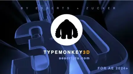 Aescripts - TypeMonkey3D v1.02